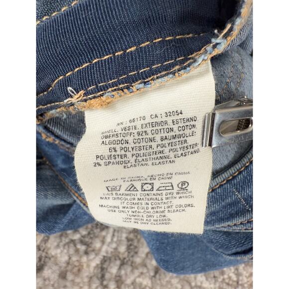 Anthropologie Pilcro Letterpress Sz 25 High-Rise Jeans Cropped Bootcut Side Zip - Picture 12 of 13